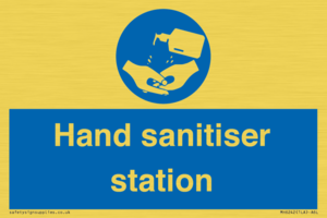 Hand sanitiser station